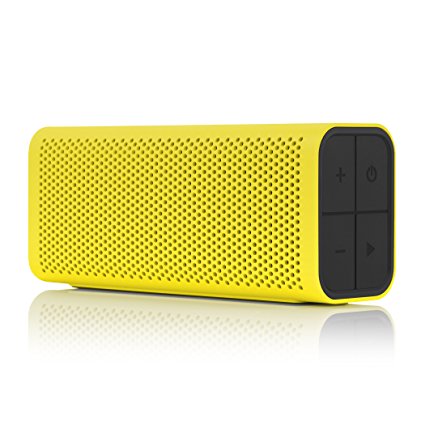 BRAVEN 705 Portable Wireless Bluetooth Speaker [12 Hours][Water Resistant] Built-In 1400 mAh Power Bank Charger - Yellow