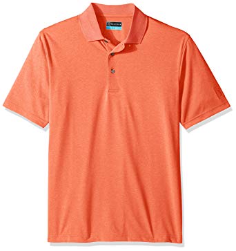 PGA TOUR Men's Short Sleeve Heathered Polo Shirt