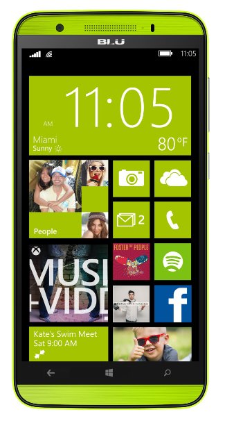 BLU WIN HD LTE - 5.0" Windows Smartphone -GSM Unlocked - Yellow