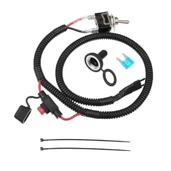 uxcell 1 Set 71.7cm 28.23" Universal Automotive Switched Fuse Bypass Kit Fuse Bypass Switch