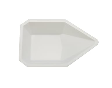 Heathrow Scientific Pour Boat Weighing Dishes, Medium-Sized, 137 mL Capacity, Polystyrene, Disposable, White (Pack of 500)