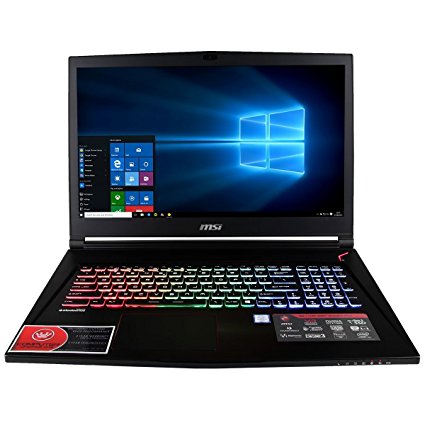 CUK MSI GS73VR Stealth Pro Notebook for Gamers (i7-7700HQ, 16GB RAM, 256GB SSD   1TB, NVIDIA Geforce GTX 1060 6GB, 17.3" Full HD, Windows 10) - 2016 VR Ready Laptop Computer