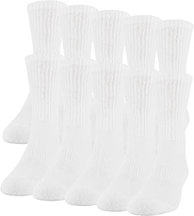 Gildan mens Active Cotton Crew Socks, 10-pairs