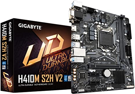 GIGABYTE H410M S2H V2 (LGA 1200/ Intel/ H470/ Micro-ATX/M.2/ SATA 6Gb/s/USB 3.2 Gen 1/ Motherboard)