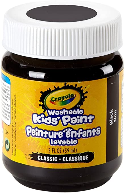 Crayola Washable Kids Paint, 2 oz, Black