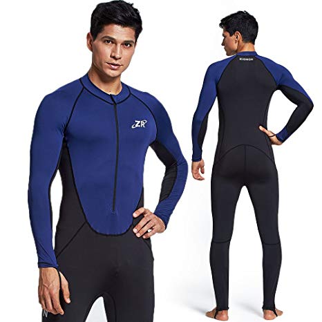 Zionor Full Body Sport Rash Guard Dive Skin Suit for Swimming Snorkeling Diving Surfing with UV Sun Protection Long-Sleeve for Women