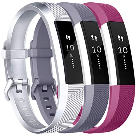 Vancle Bands Compatible with Fitbit Alta HR and Fitbit Alta, Newest Sport Wristbands with Secure Metal Buckle for Fitbit Alta HR/Fitbit Alta