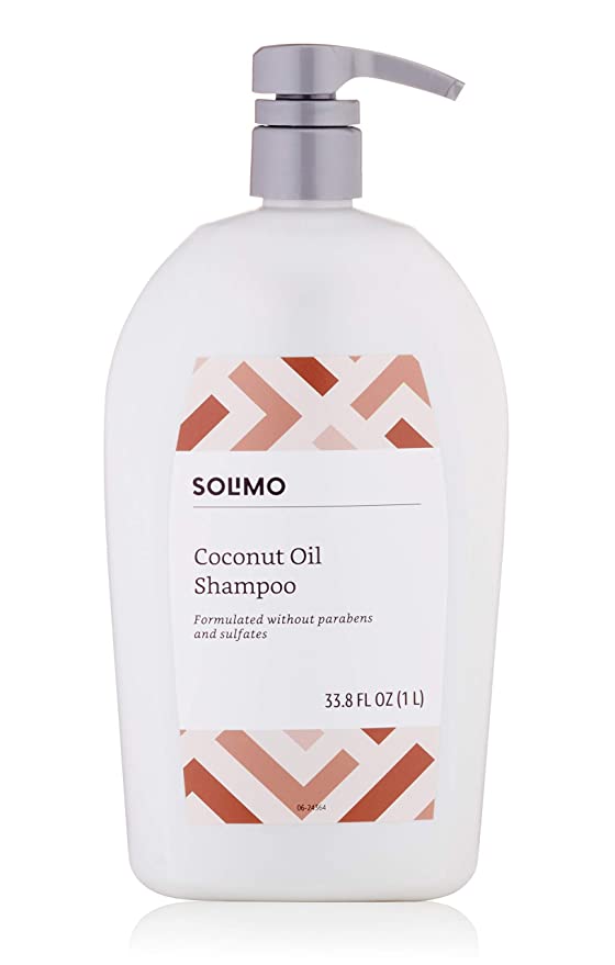 Amazon Brand - Solimo Coconut Oil Shampoo, 33.8 fl. oz