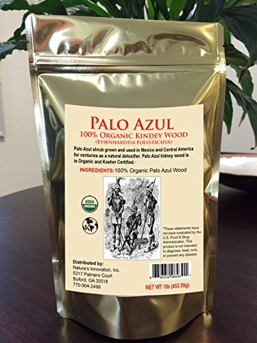 Palo Azul Wood : Pal Azul -16oz (1lb) TeaTox - Palo Dulce or Palo Santo wood - Eysenhardtia polystachya herb (16oz) by NATURE'S INNOVATION INC