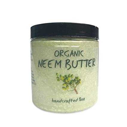 Naked Neem Organic Butter-Shea Butter, Coconut Oil, Oil, Leaf, Marula Oil, Kokum Butter, Rosemary (8 Ounce)