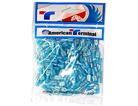 American Terminal E-FFB250N-100 16/14-Gauge Economy Nylon Fully-Insulated Female Quick Disconnects