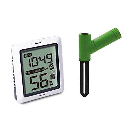 ECOWITT WH0291 Soil Moisture Tester Plant Soil Moisture Sensor Meter with Digital LCD Display for Garden Lawn Potted Plant Care Indoor Outdoor