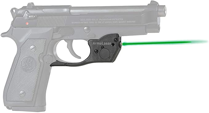 ArmaLaser Designed to fit TR20G Beretta 92 96 M9 92FS 96FS Green Laser Sight Grip Activation