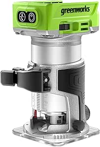 Greenworks 24V Brushless Compact Router, Tool-Only (Battery and Charger Sold Separately)