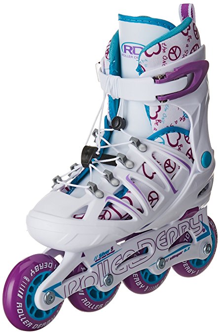 Roller Derby Girl's Stinger 5.2 Adjustable Inline Skate