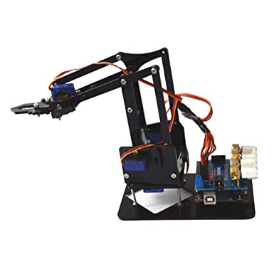 Robot Arm Kit SNAM1900 DIY Mechanical Claw Robot with sg90 Servo and Control Software for Arduino Robotics, US 100-240V