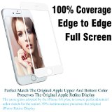 iPhone 6S Screen Protectorby Ailun25D Curved Edge Tempered Glass Screen SaverEdge-to-Edge Full Screen CoverageOil StainsFingerprintsBubble-free-Siania Retail Package47 White