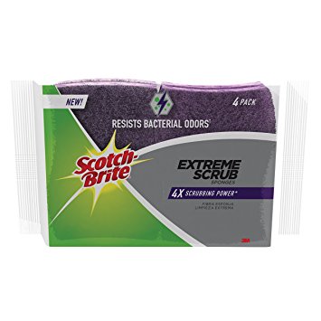 Scotch-Brite Scrub Sponge, Extreme Clean (Pack of 4)