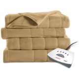 Sunbeam Quilted Fleece Heated Blanket with Easyset Pro Controller Full Acorn