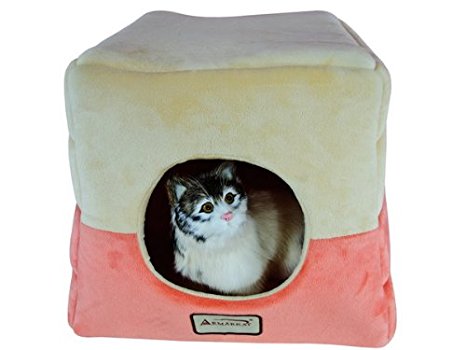 Armarkat Cave Shape Pet Cat Beds for Cats and Small Dogs-Waterproof and Skid-Free Base