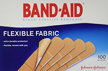 Flexible Fabric Premium Adhesive Bandages, 3/4 x 3, 100/Box (Pack of 2)