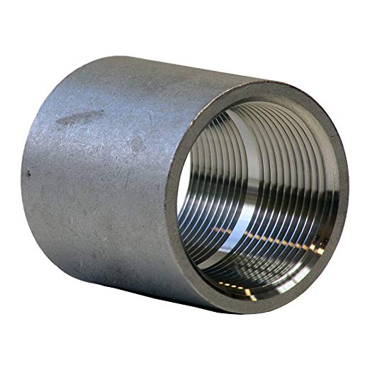 Stainless Steel 304 Cast Pipe Fitting, Coupling, Class 150, 1/2" NPT Female