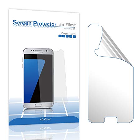 amFilm Galaxy S7 Screen Protector, Premium HD Clear (Invisible) Screen Protector for Samsung Galaxy S7 with Lifetime Replacement Warranty (1-Pack)