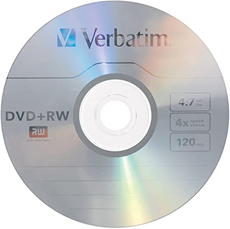 Verbatim DVD RW 4.7GB 4X with Branded Surface - 1pk Jewel Case