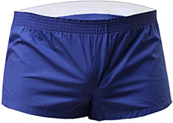 NECOA Mens Boxer Shorts, Men's Solid Color 100% Cotton Low Rise Woven Boxers