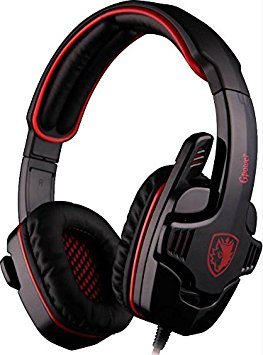 Sades SA708 Gaming Headset with Microphone (Black/Red)