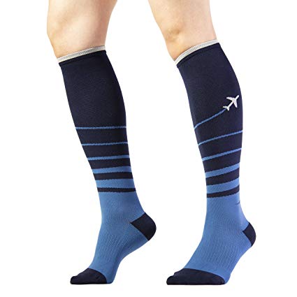 Trtl Compression Socks - Gentle Graduated Compression (15-20mmHg), Comfort, and Quality Knitting, Hugs The Natural Curves of Your Legs and Feet (Sydney, Large)