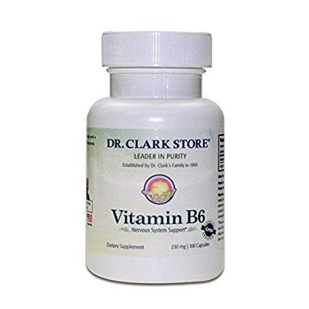 Dr. Clark Vitamin B6 Supplement, 230mg, 100 capsules