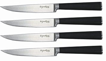 Ginsu Chikara Series Forged 4-Piece Steak Knives Set – 420J Japanese Stainless Steel Knife Set, 07104DS