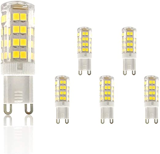 IIDEE G9 3W LED Bulb,30W Halogen Equivalent,330LM Warm White 3200K Light Bulb,360 Degree Beam Angle for Home Lighting/Ceiling Light/Desk Lamp/Chandelier,Pack of 6