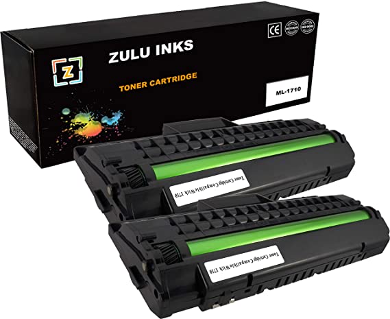 Zulu Inks 2 Black Compatible Toner Cartridge Replacement for Samsung ML-1710D3 ML-1500 ML-1510 ML-1510B ML-1520 ML-1710 ML-1710B ML-1710D ML-1710P ML-1740 ML-1750 ML-1755