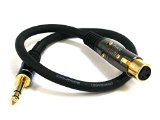 Monoprice 104767 15-Feet Premier Series XLR Female to 14-Inch TRS Male 16AWG Cable