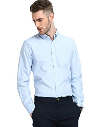 Atour Men's Long-Sleeve Casual Business Shirt for Men