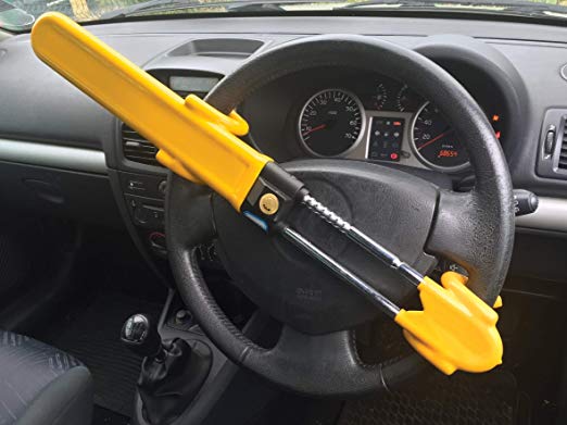 Streetwize Heavy Duty Car Van Steering Wheel Lock High Security Anti Theft Twin Bar Hook