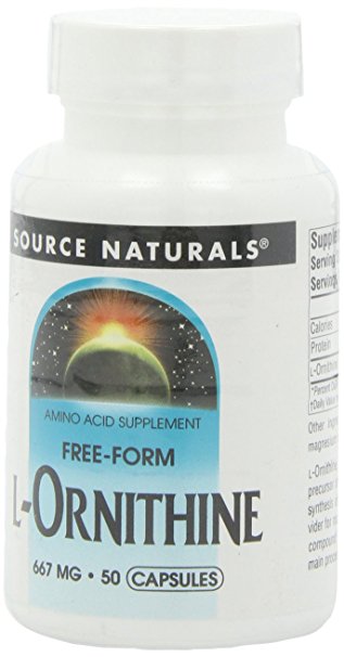 Source Naturals L-Ornithine, 667mg, 50 Capsules