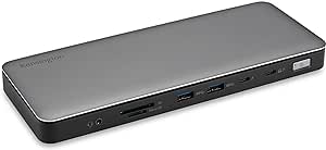 Kensington SD5760T Thunderbolt 4 Dual 4K Docking Station, 100W PD, 2 x HDMI, Thunderbolt Port, SD/Micro SD 4.0 Card Slots, Dual 4k 60Hz, for Thunderbolt 4 Windows Laptops and MacBook Pro (K34110NA)