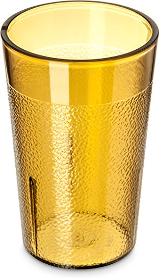 Carlisle 5501-8113 Stackable Shatter-Resistant Plastic Tumbler, 5 oz., Amber (Pack of 6)