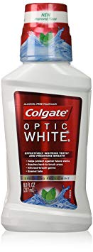 Colgate Optic White Mouthwash, 8 Fluid Ounce