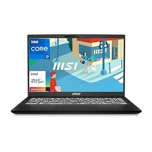 MSI Modern 15 H, Intel 13th Gen i7-13700H, 40CM Thin & Light Laptop(16GB/1TB NVMe SSD/Windows 11 Home/Intel Xe Graphics/Classic Black/1.9Kg), C13M-080IN