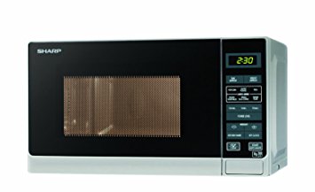 Sharp R272SLM Microwave with 1 Year Warranty, 20 Litre, 800 Watt, Silver