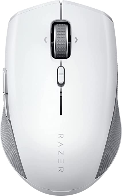 Razer Pro Click Mini - Portable Wireless Mouse for Productivity (Silent & Tactile Mouse Clicks, HyperScroll, Multi-Task, 7 Programmable Buttons, HyperSpeed Multi-Device Dongle) White