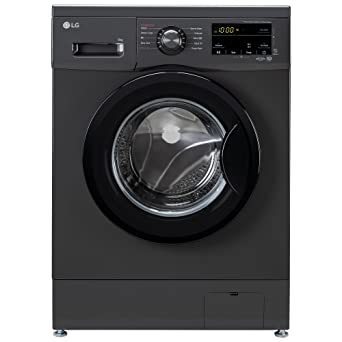 LG 9 Kg 5 Star Inverter Touch panel Fully-Automatic Front Load Washing Machine with In-Built Heater (FHM1409BDM, Middle Black, Steam for Hygiene Wash)