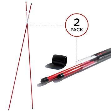 Shaun Webb's PGA, Golf Alignment Sticks (2 Rods) Perfect Training Aid for Practice, Fits in Your Golf Bag.