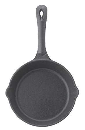 Winco RSK-6 Cast Iron Skillet, 6-1/2-Inch