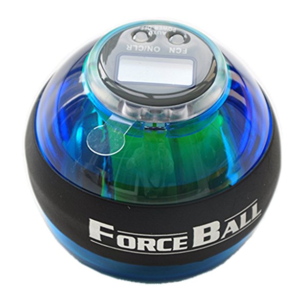 Gyroscope Wrist Ball Arm Exercise Strengthener LED Force Ball Wrist & Forearms With Speed Meter By Wincspace