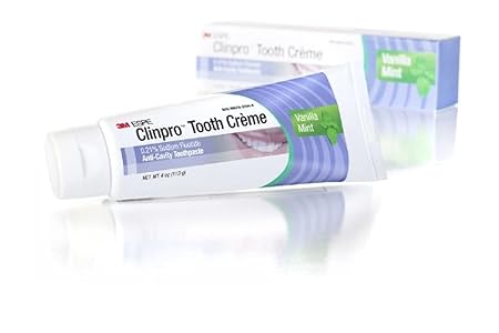 3M ESPE 12117 Clinpro Tooth Creme 0.21% NAF Anti Cavity Toothpaste, Vanilla Mint (Pack of 1)